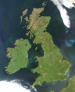 Britain satellite image